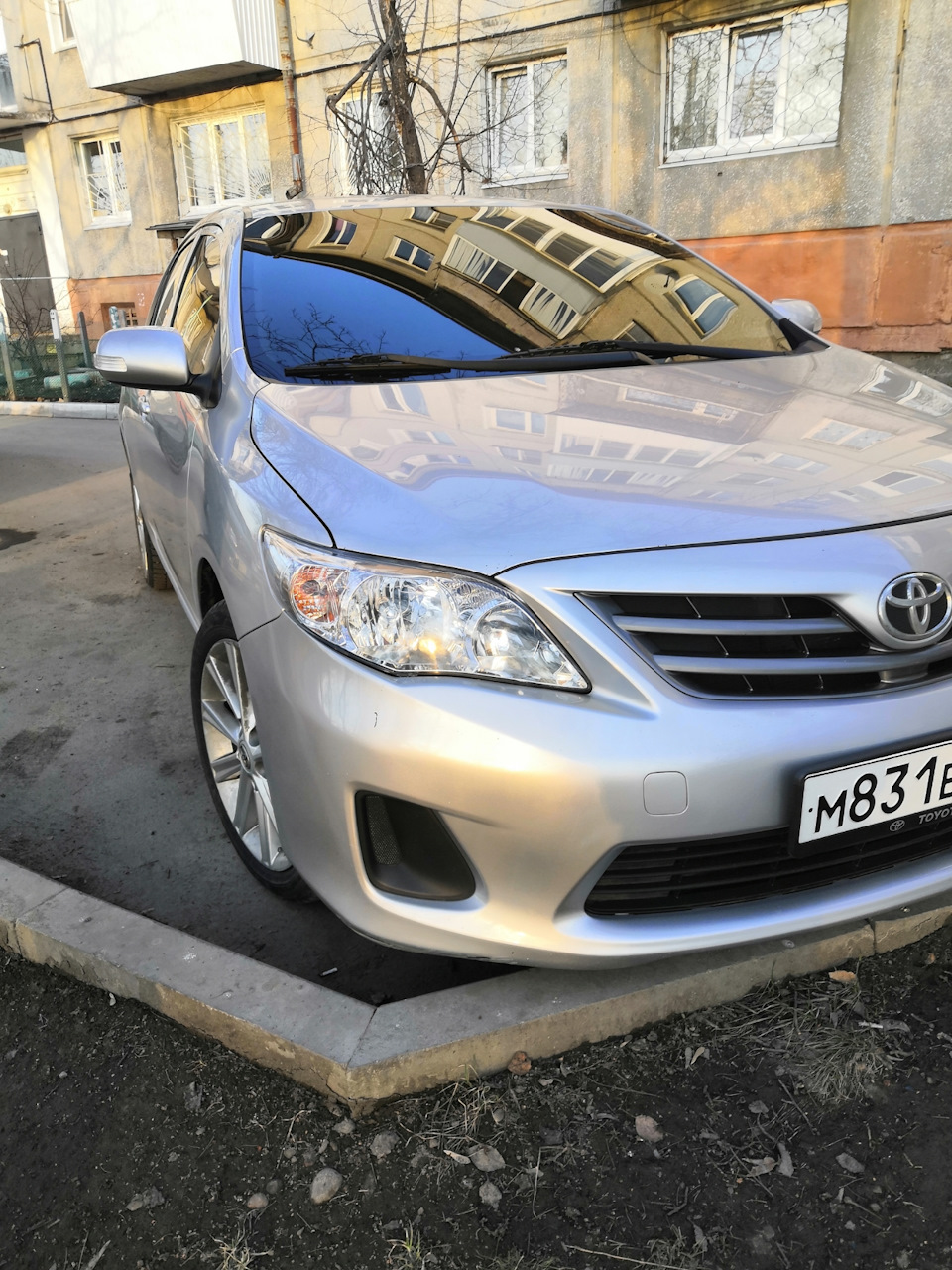 Закатал лоб 35 и помылись — Toyota Corolla (140/150), 1,6 л, 2012 года |  тюнинг | DRIVE2