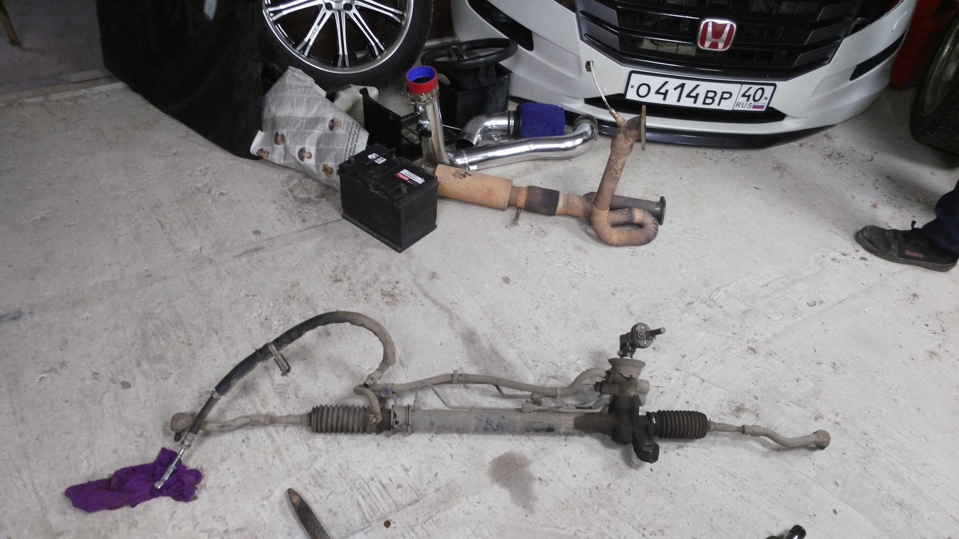 как снять рейку хонда