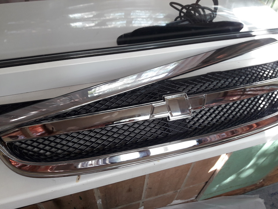 Решетка радиатора. — Chevrolet Lacetti Sedan, 1,8 л, 2007 года ...