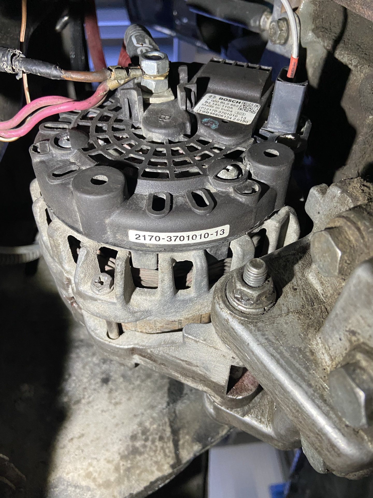 Генератор Bosch 110А (F000BL0652) — Lada 2114, 1,6 л, 2011 года ...