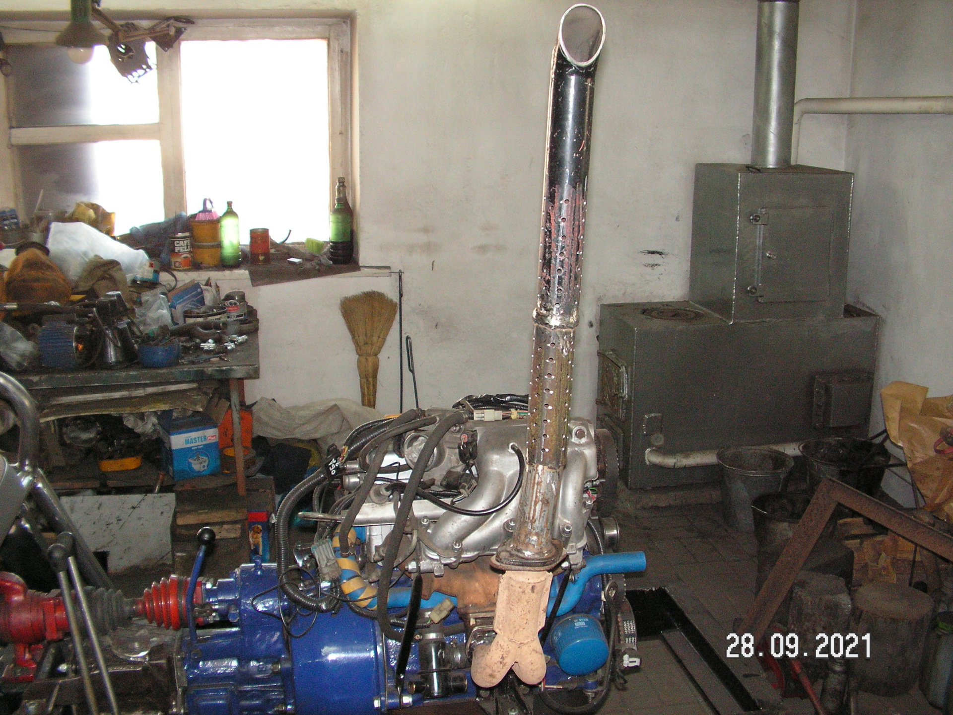 Самодельный глушитель на минитрактор. — Самодельный минитрактор, 1,5 л ...