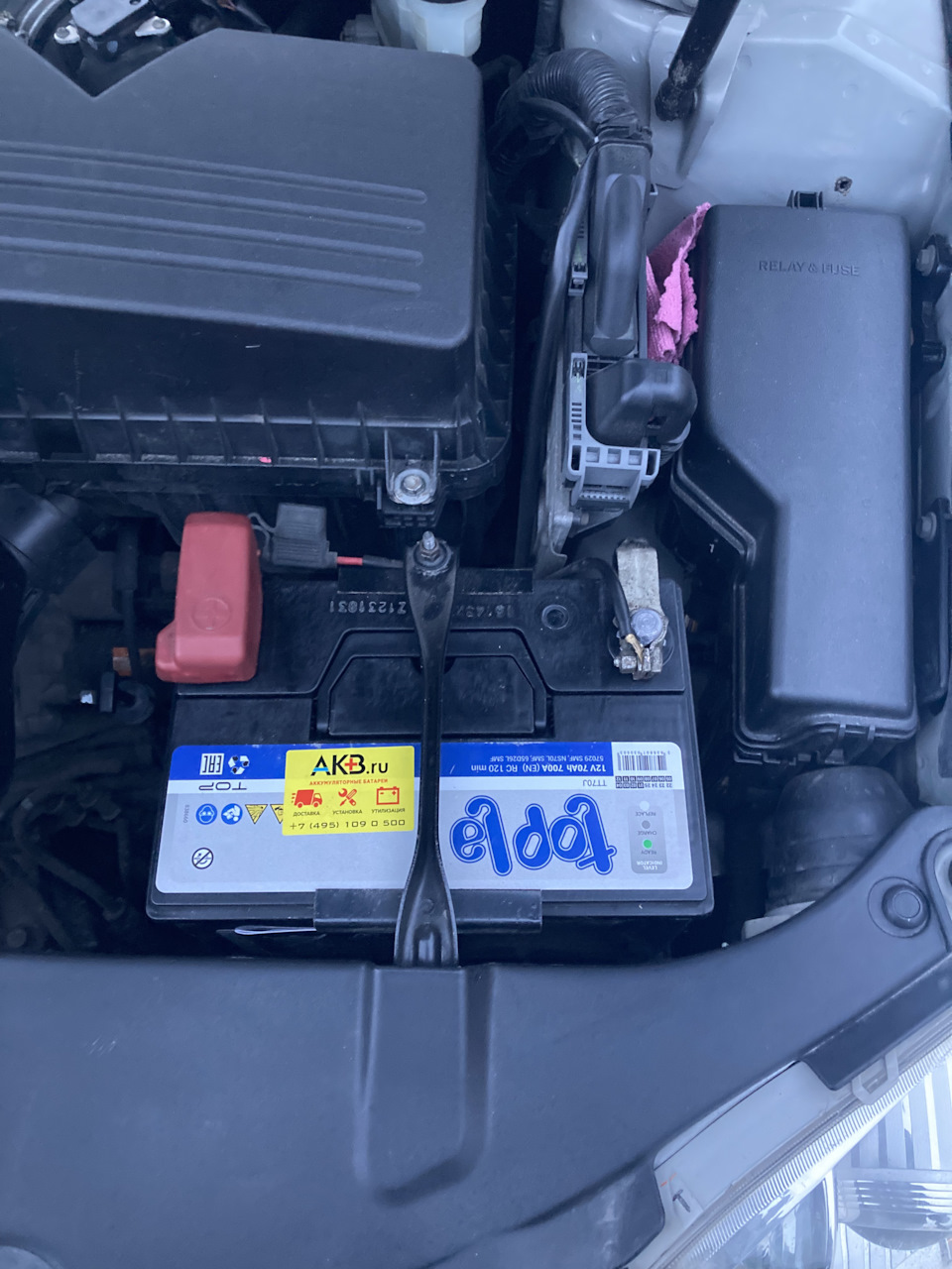 АКБ для Камри 40 — Toyota Camry (XV40), 2,4 л, 2007 года | запчасти ...