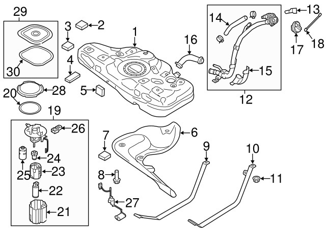 31112C9000 Фильтр топливный (бензин) KIA HYUNDAI | Запчасти на DRIVE2