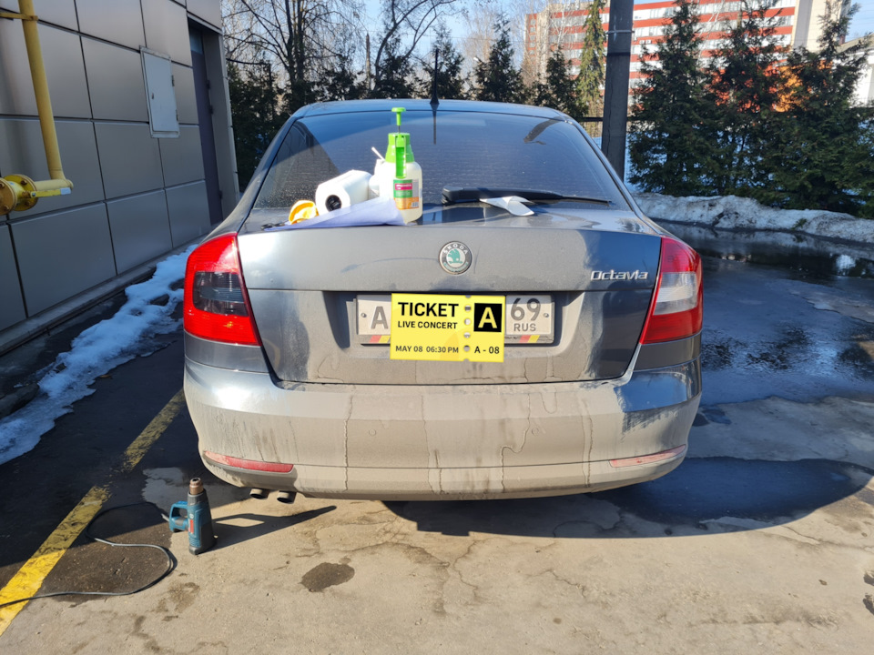 Тонер задних фонарей — Skoda Octavia A5 Mk2, 1,8 л, 2012 года ...