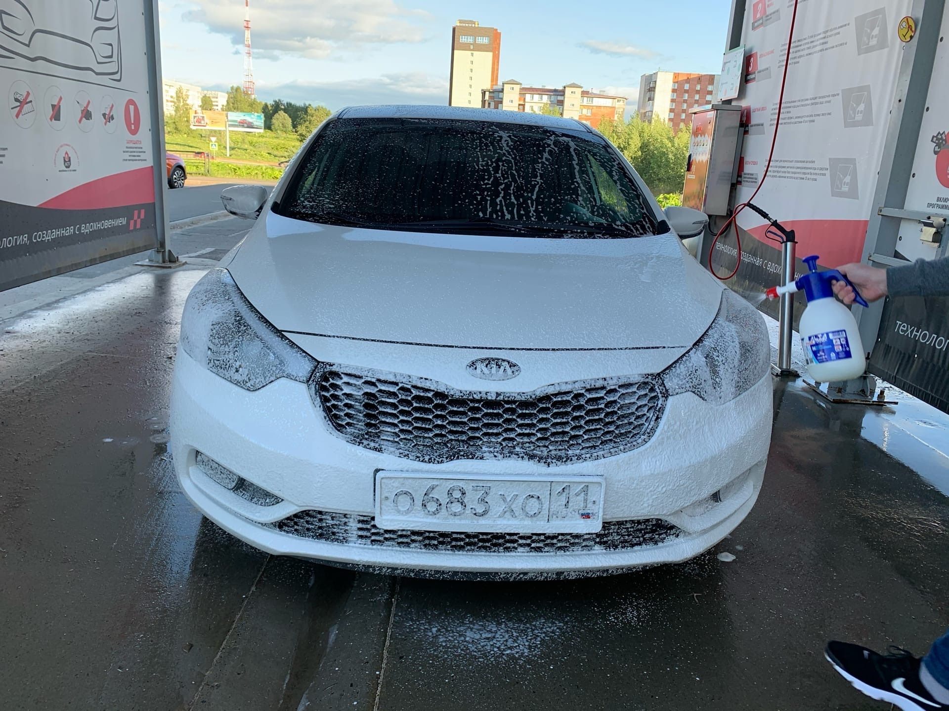 Ручной пенник Alta Foam 2000. — KIA Cerato (3G), 1,6 л, 2014 года ...