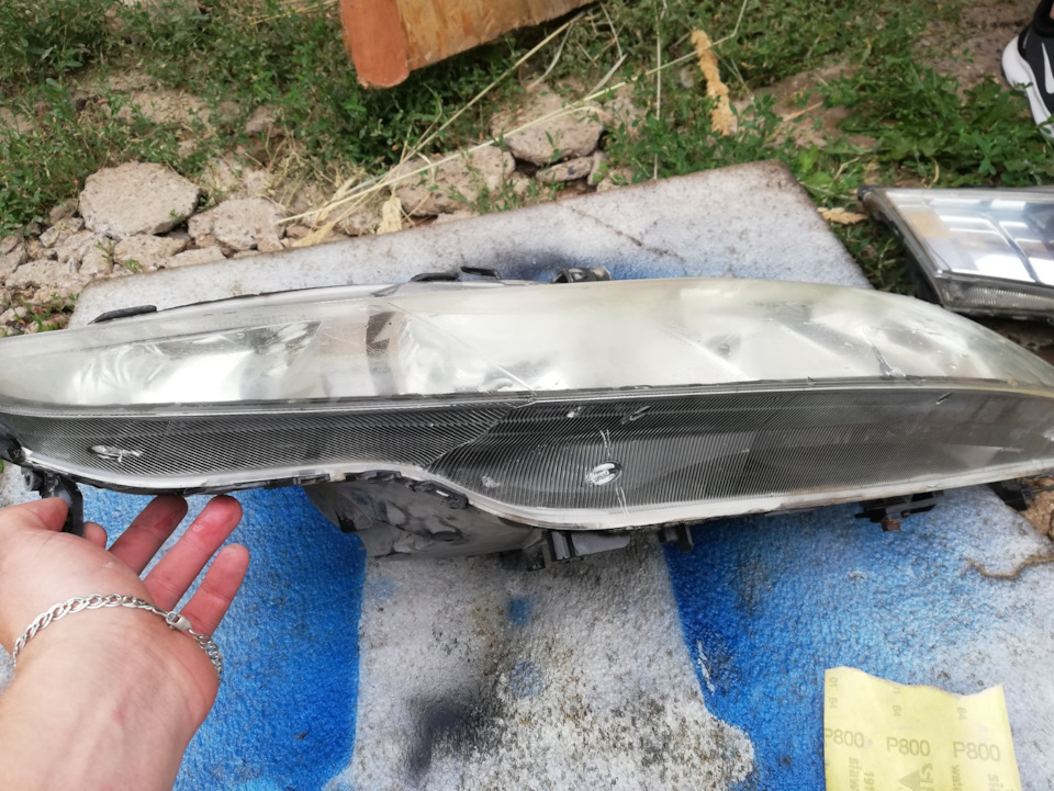 Полирую фары, долго, дорого) — Honda Civic 5D (8G), 1,8 л, 2008 года ...