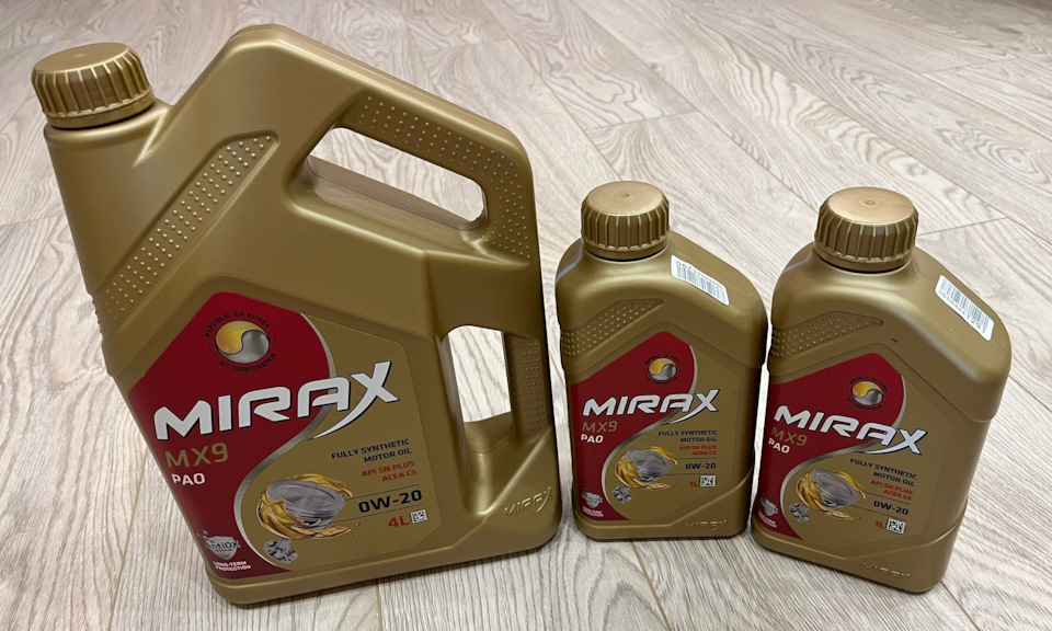 Моторное масло MIRAX mx9 0W-20 — Volvo XC90 (2G), 2 л, 2022 года ...
