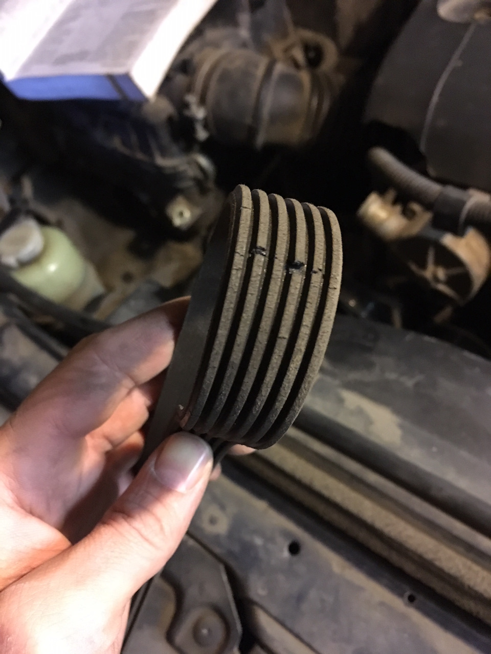 Состояние ремня после 130 т.км. — Mitsubishi Pajero Sport (2G)