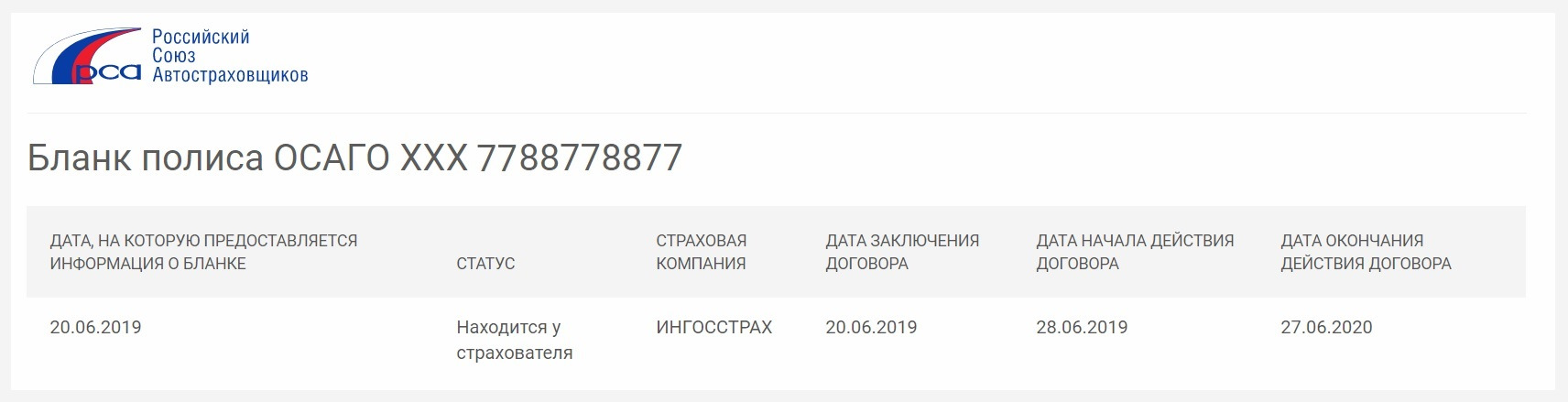 Рса оформление полиса. Рса оформление полиса