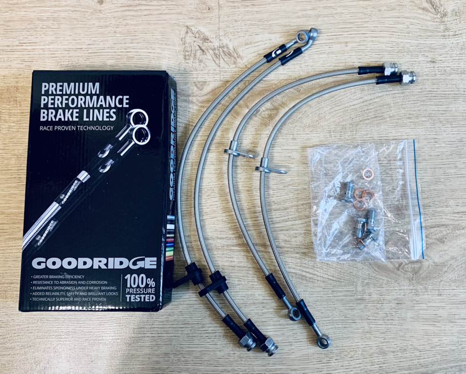 Армированные тормозные шланги Goodridge THD0550-4P (4 шт.) Honda Accord ...