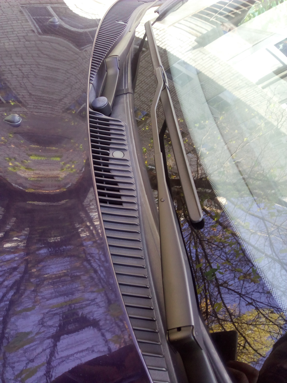 Покрас поводков дворников — Lada Калина универсал, 1,6 л, 2009 года ...