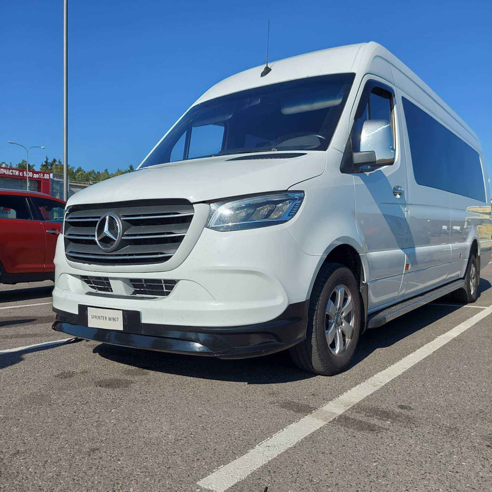 Накладка бампера MTD для Mercedes Sprinter W907 W910 — MyTuning.by на DRIVE2