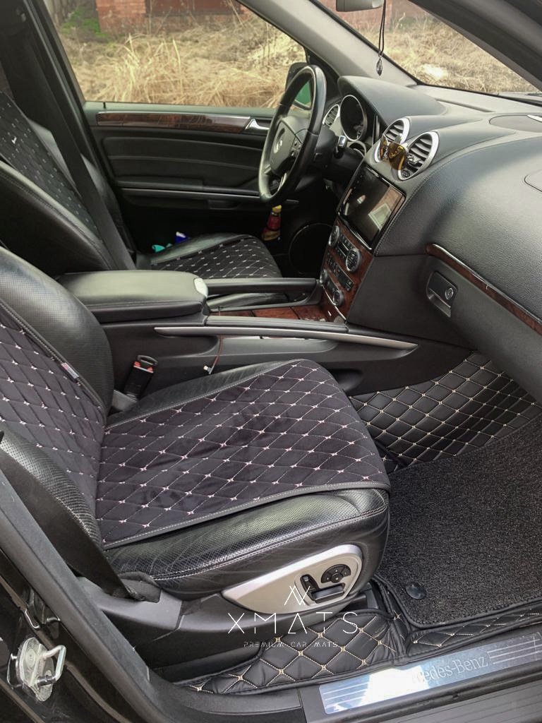 Коврики из экокожи для Mercedes-Benz GL X164. 3D коврики из экокожи для ...