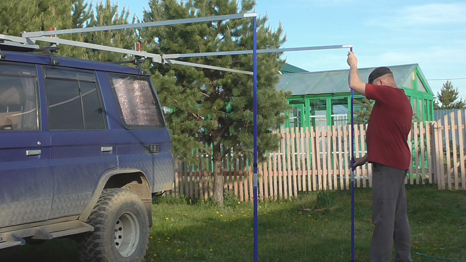 Веерная маркиза своими руками — Toyota Land Cruiser Prado 70-series, 2 ...