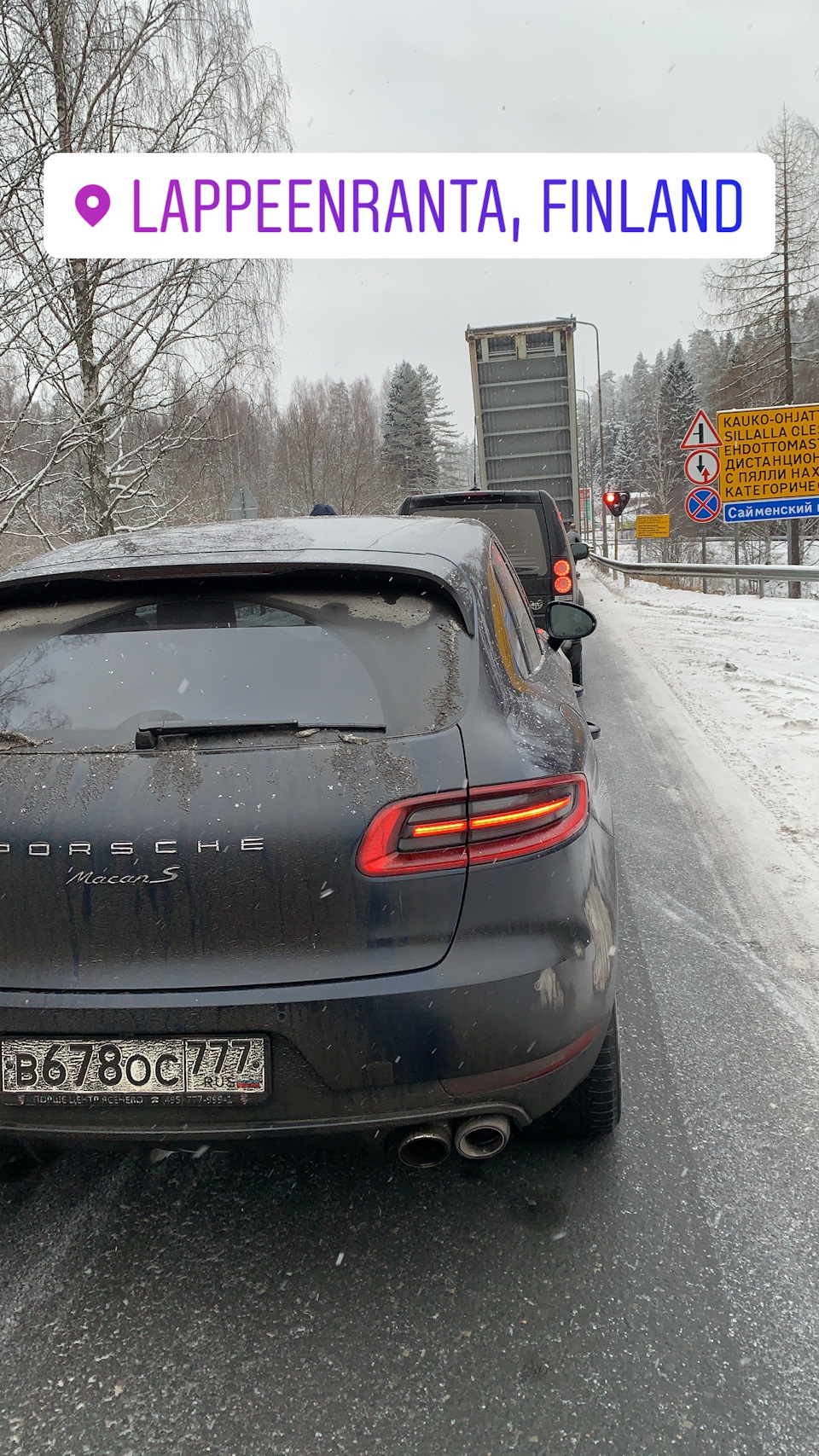 Москва-Питер: Питер-Москва м11 дорога кайф:) заодно доехал до Финляндии) —  Porsche Macan, 3 л, 2017 года | путешествие | DRIVE2