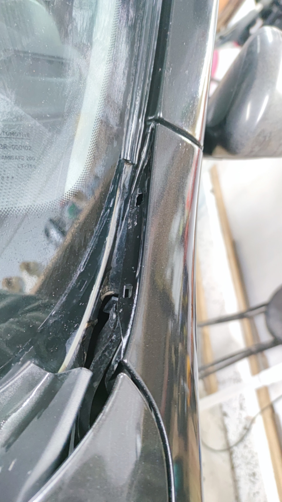 Уплотнители лобовогт — Nissan Qashqai (1G), 2 л, 2010 года | своими ...