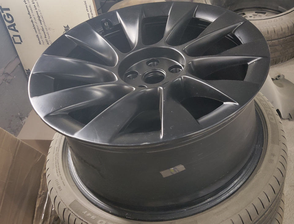 Литые диски TESLA 9,5Jx20 ET45 5x114,3 на Tesla Model Y. Б/у | 24 998 ...