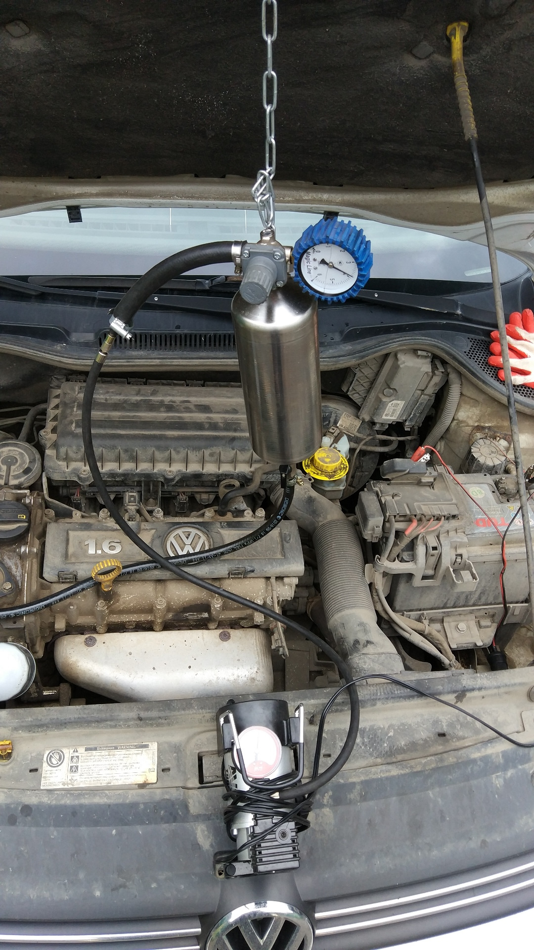 VW Polo Sedan 1.6 105 л.с CFNA промывка форсунок/инжектора — Промывка ...