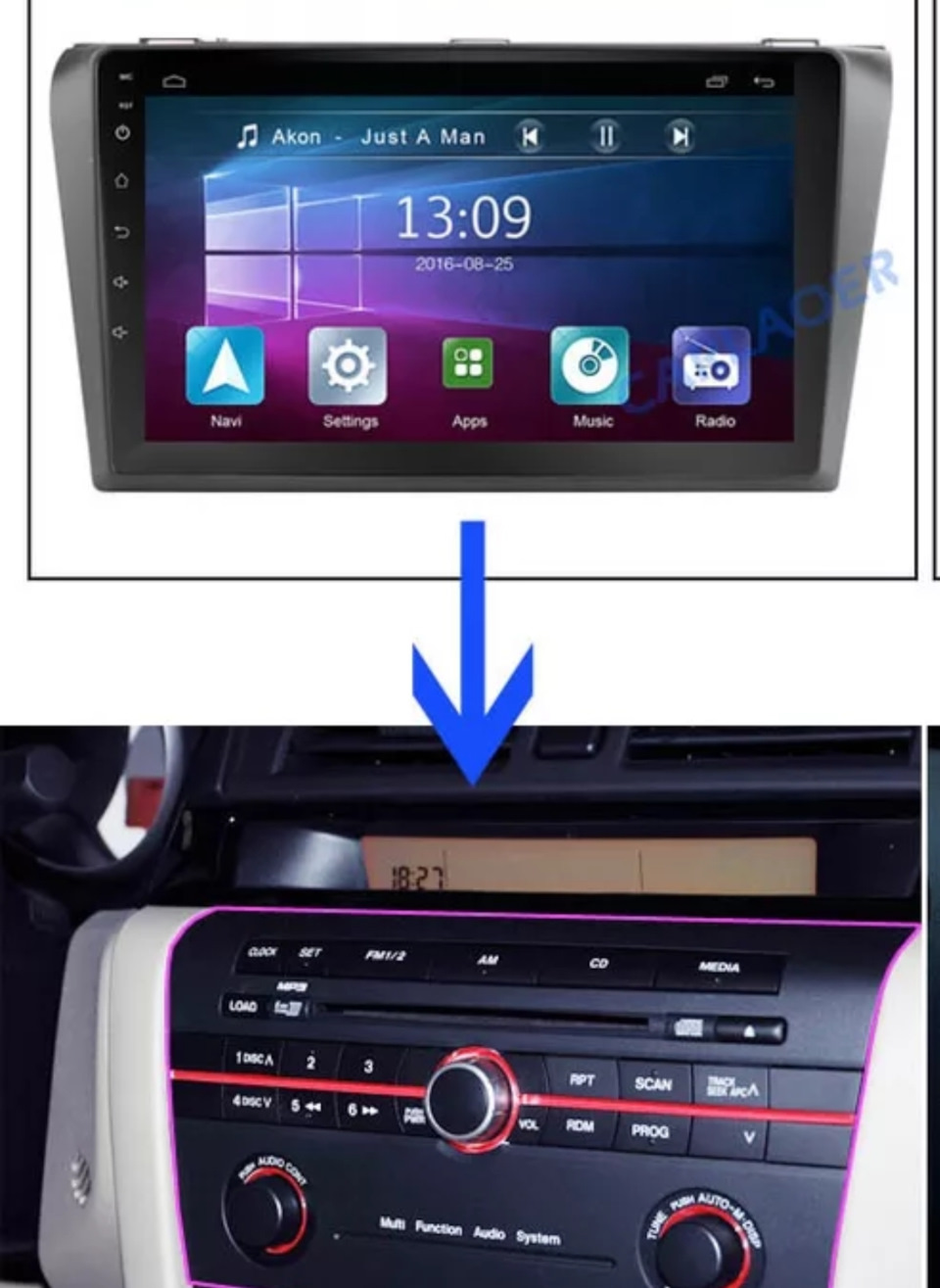 Android+camera+registrator — Mazda 3 (1G) BK, 2 л, 2007 года | автозвук ...