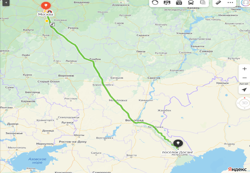 Карта маршрута — Citroen Spacetourer