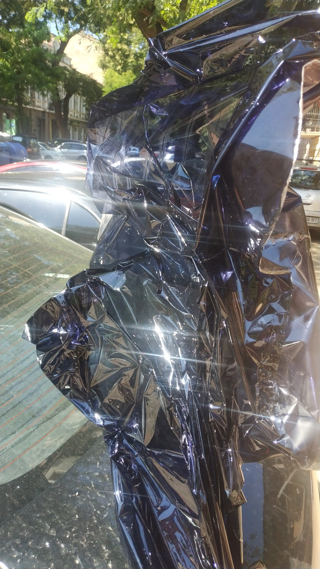 Снятие тонировки с заднего стекла — Toyota Corolla (140/150), 1,6 л ...