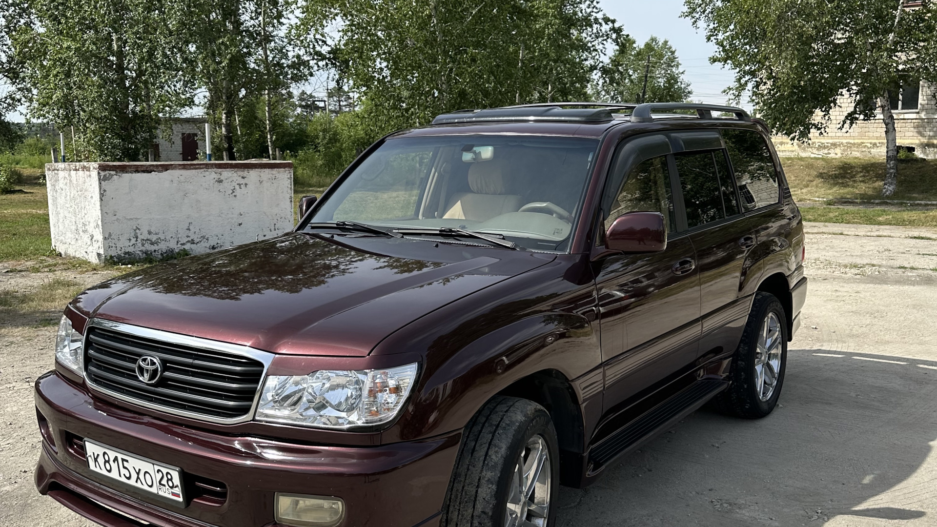 Toyota Land Cruiser 100 4.7 бензиновый 2000 | Бордовая Легенда на DRIVE2