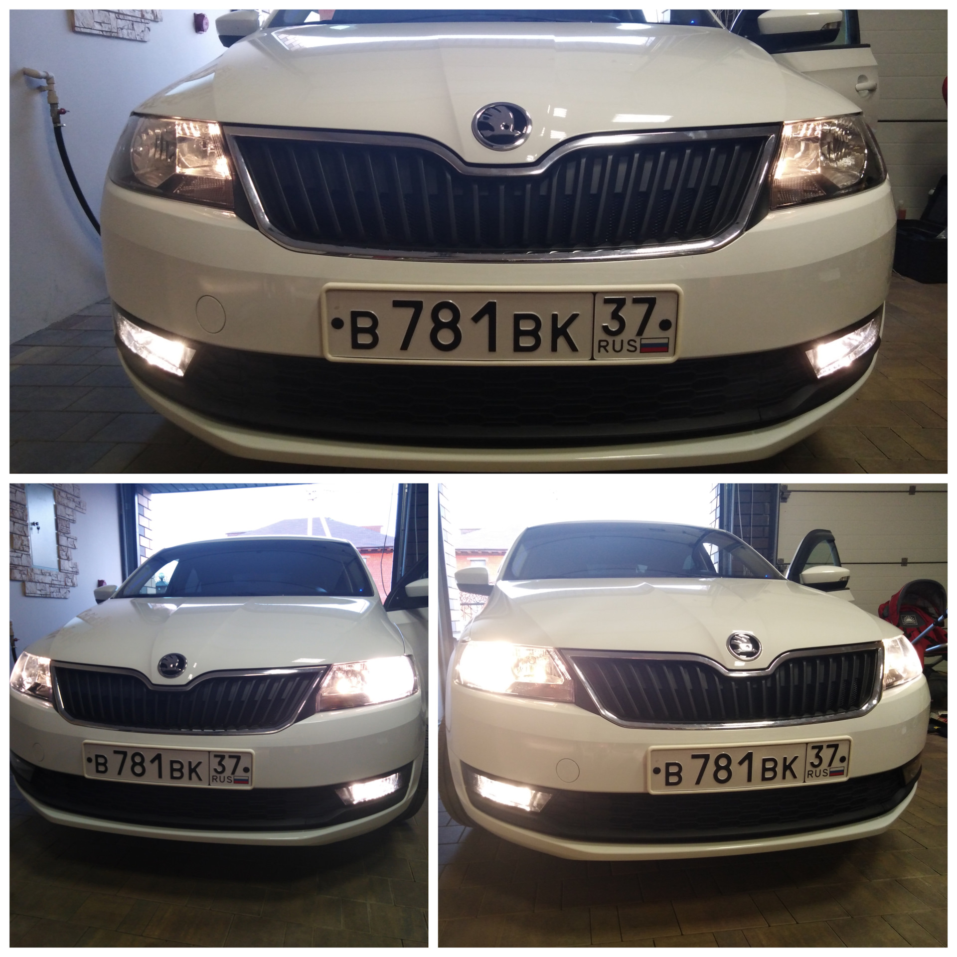 skoda rapid 2 птф led