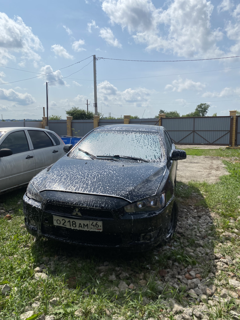 На водных — Mitsubishi Lancer X