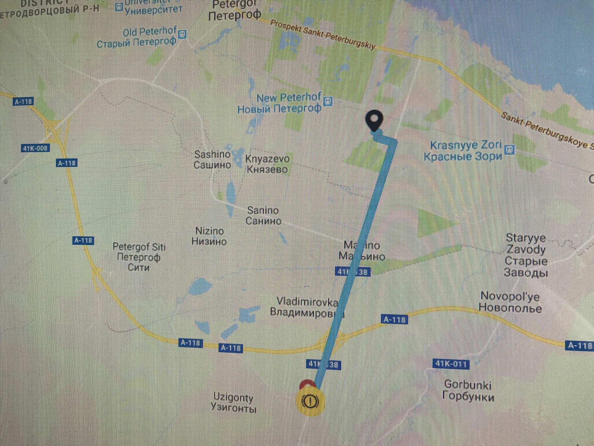 Расписание автобуса 360 низино новый петергоф. Петергоф (+ карта). Князево Петергоф.