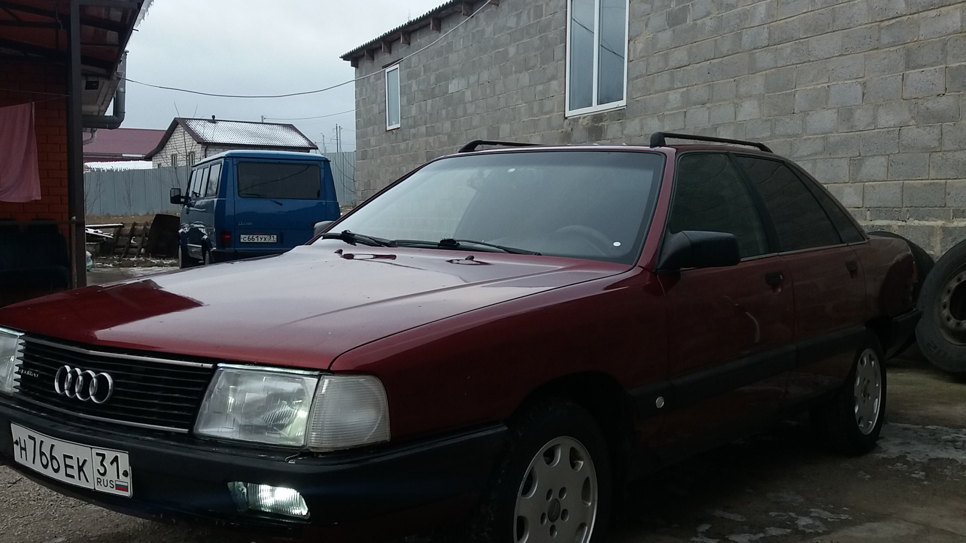 Audi 100 (C3) 2.4 дизельный 1990 | Красный Металлик 2.4D на DRIVE2