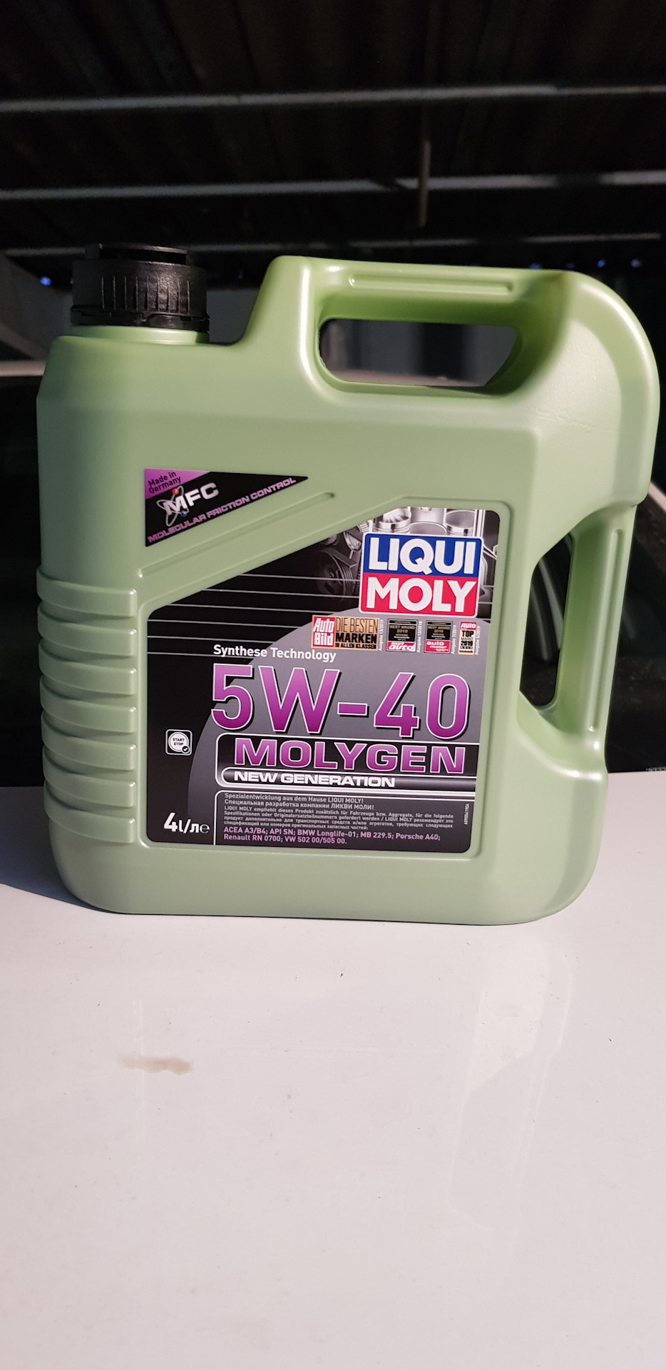 Впечатления от моторного масла liquimoly molygen 5w40 — Volkswagen Polo ...