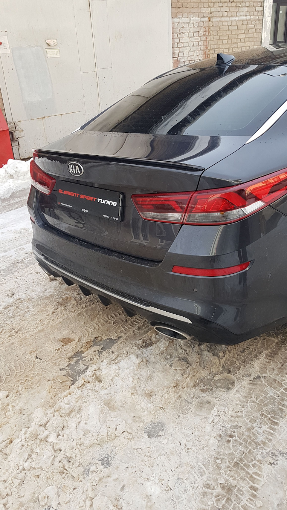 Kia Optima 4 спойлер