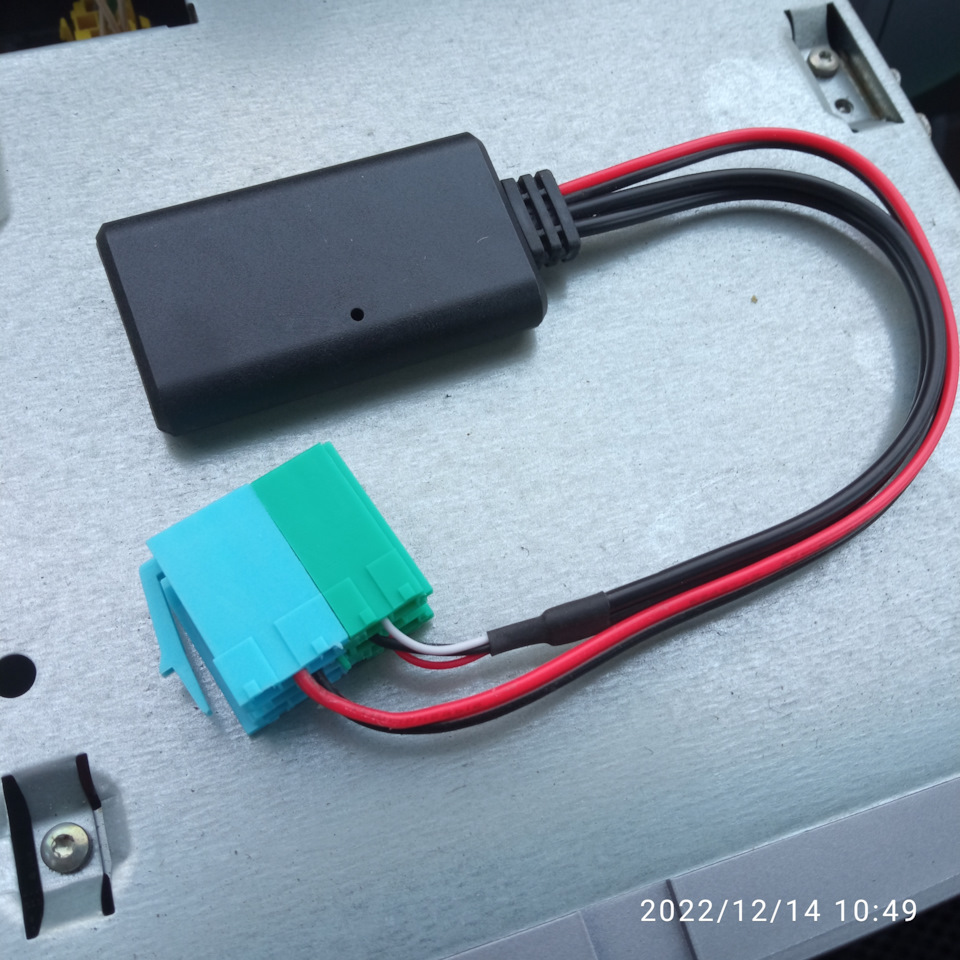 Bluetooth адаптер в магнитолу. — Renault Scenic II, 1,5 л, 2009 года ...