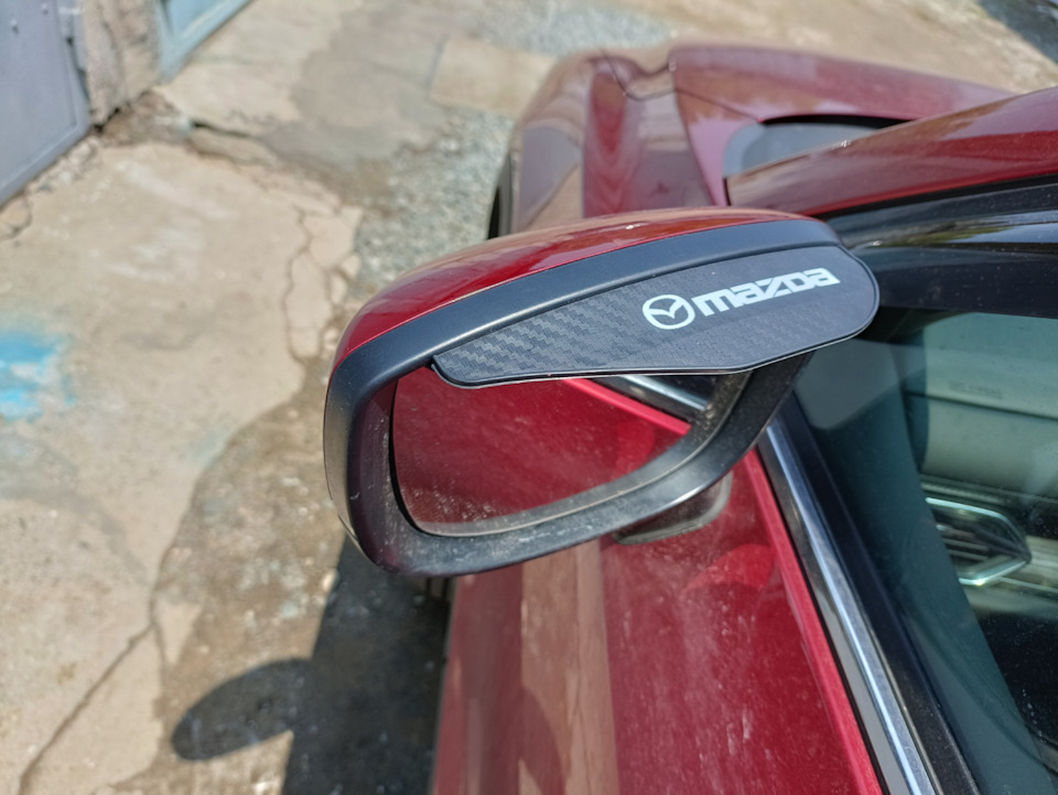Козырьки боковых зеркал. — Mazda CX-5 (2G), 2,2 л, 2018 года ...