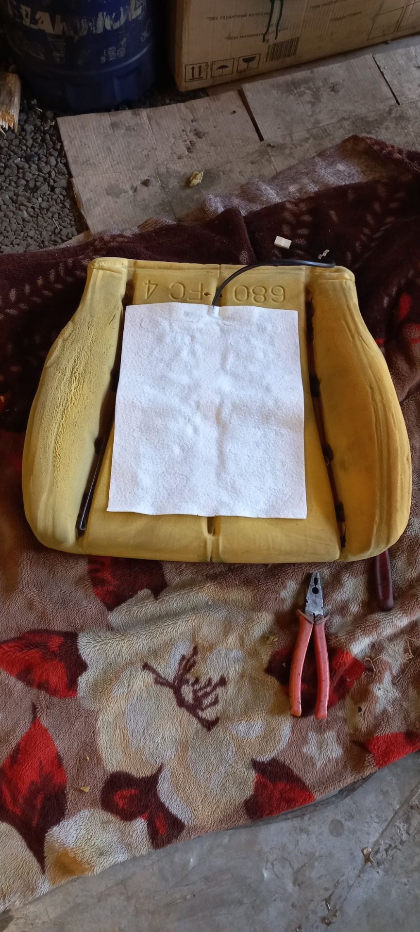 64 — установка обогрева сидений — Toyota Vista (30), 0,5 л, 1993 года ...