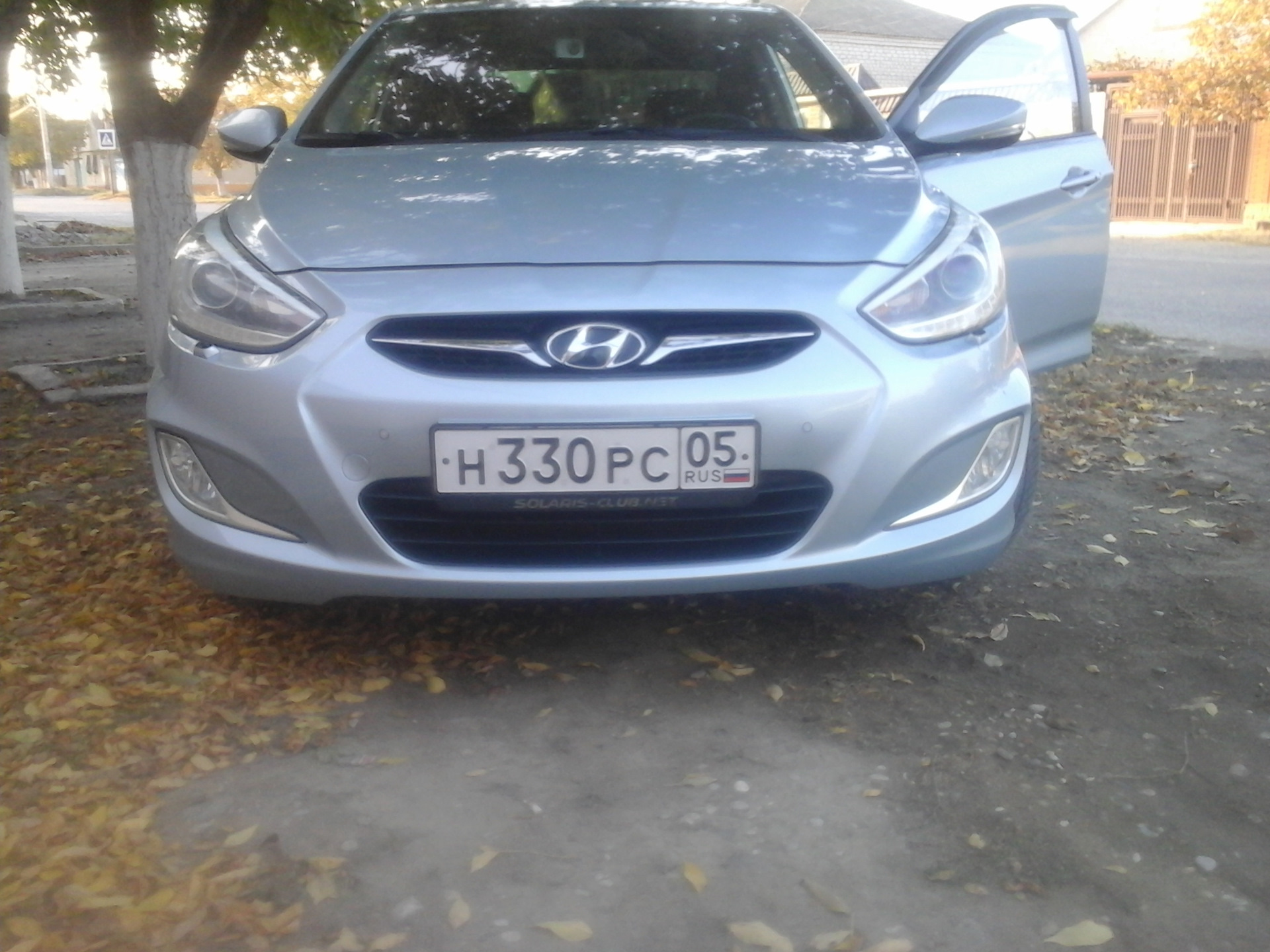 Передний hyundai solaris