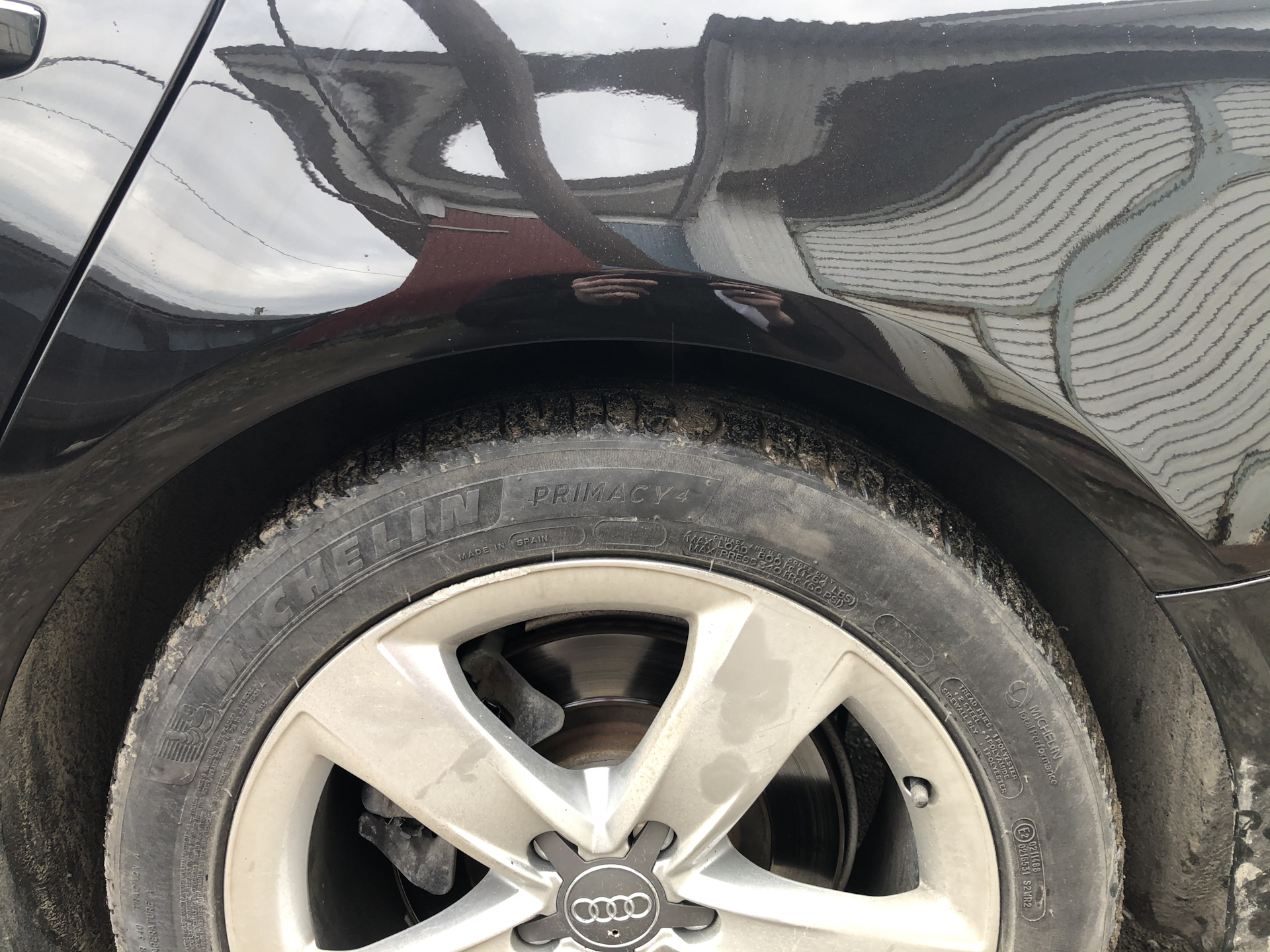 Косметический ремонт задних крыльев. Результат работ. — Audi A6 (C7), 3 ...