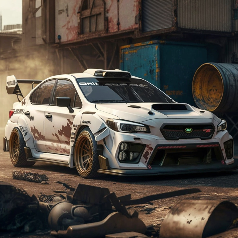 игры с Midjourney — Subaru WRX STI (VA), 2 л, 2019 года | просто так |  DRIVE2