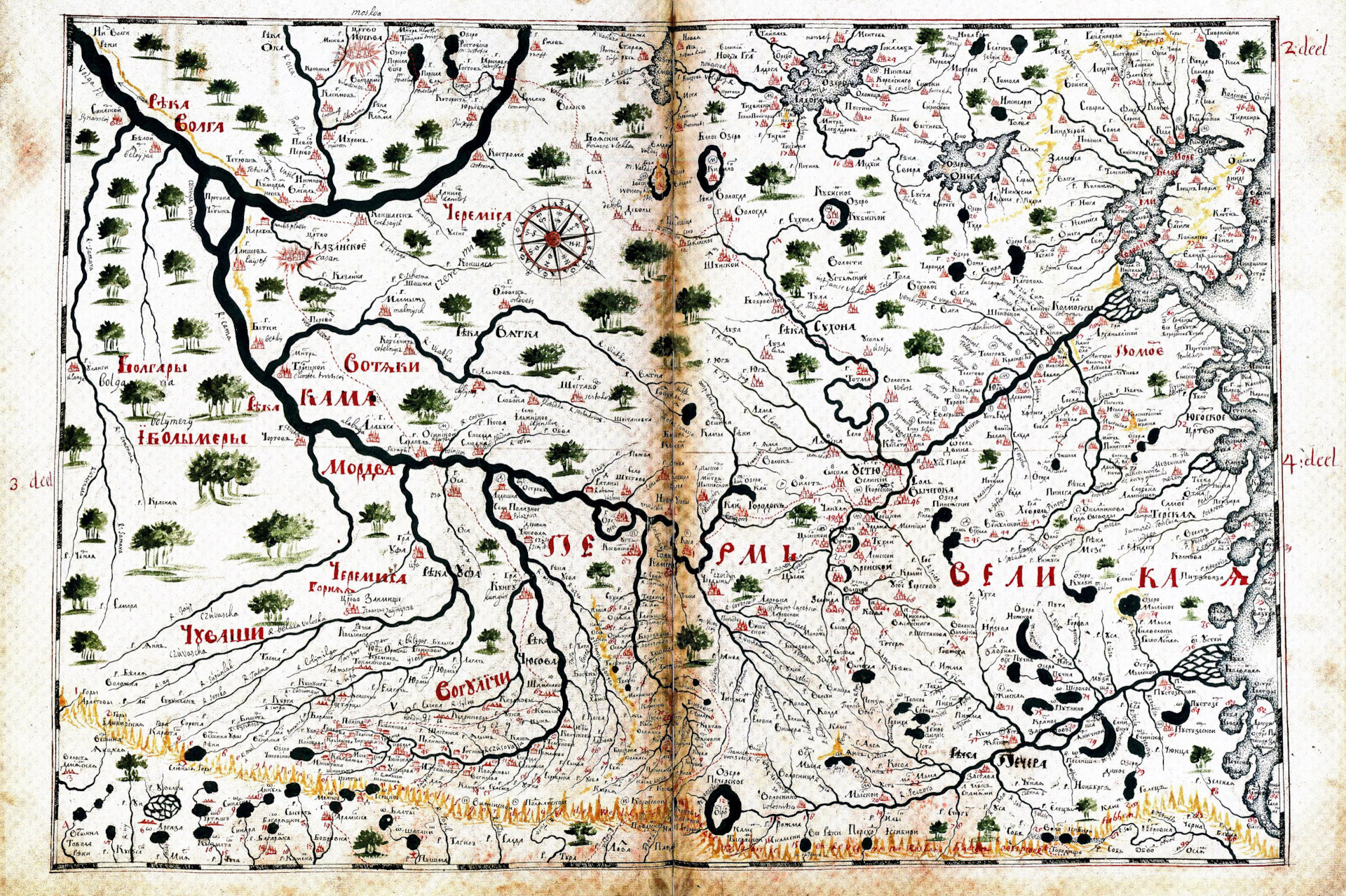 Карта 1701 года