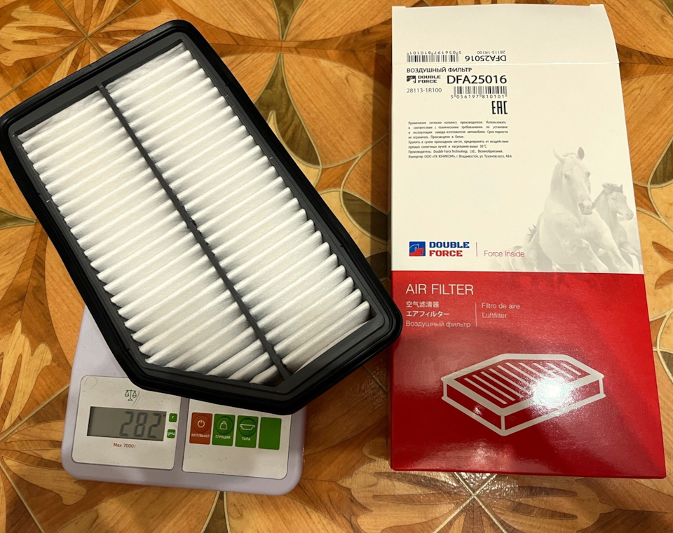 Double Force — Hyundai Solaris (1G). Запчасти на фото: DFA25016, 281131R100