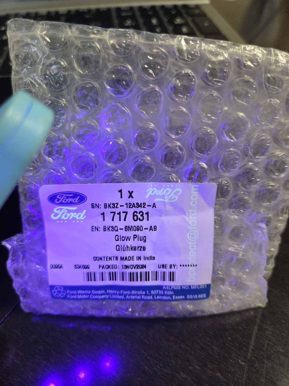 Фото в бортжурнале Ford Transit (8G). Запчасти на фото: 634600, 1717631, BK3Q6M090AB