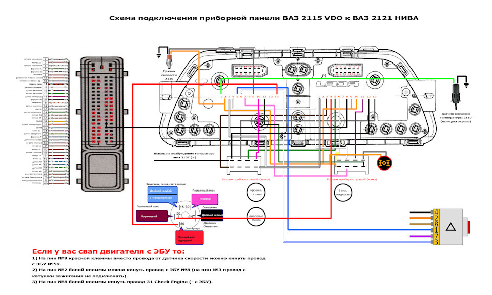 Как правильно подключить щиток приборов Щиток vdo в 2121 - Lada 4x4 3D, 1,6 л, 1985 года тюнинг DRIVE2