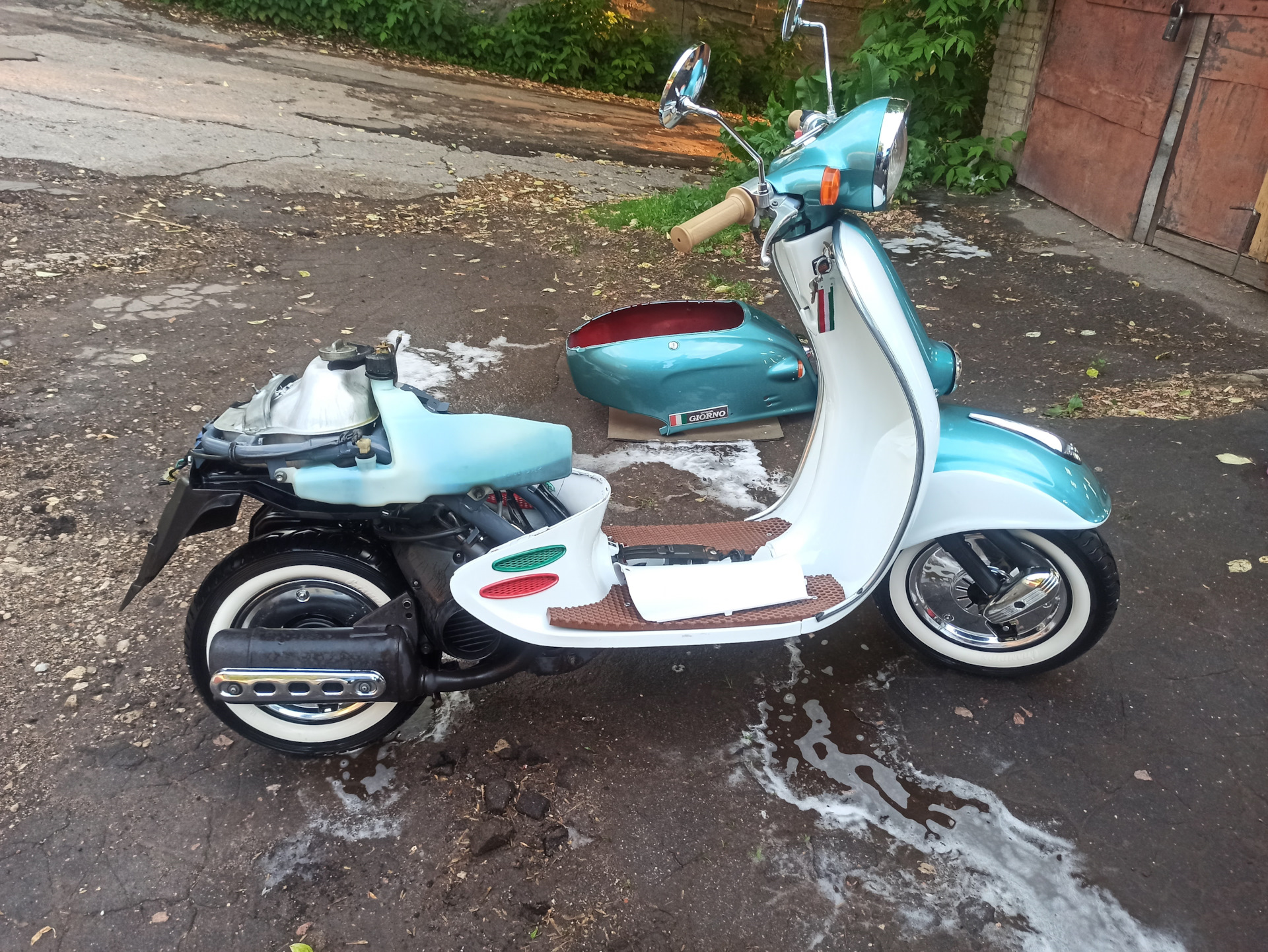 Honda giorno занижение разварка