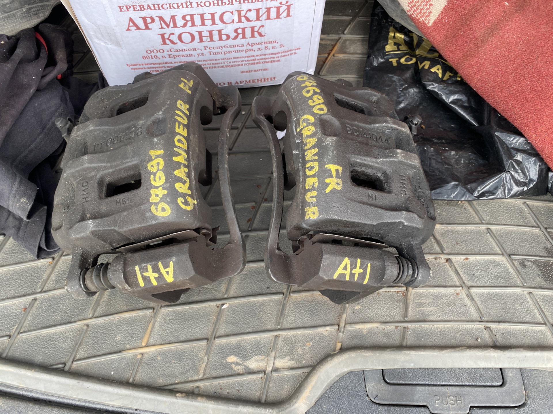Тормоза от Санта-Фе 1 — Hyundai Tucson (JM), 2 л, 2006 года | тюнинг ...