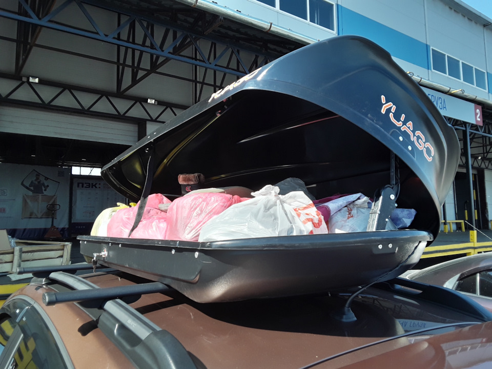 Собственно сразу после установки поехал в ПЭК забирать груз и испытывать бокс — Lada XRAY