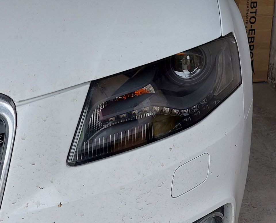 Фары а4 б8 встроенными би-лед модулями Aozoom на Audi A4 (B8). Б/у | 49 ...