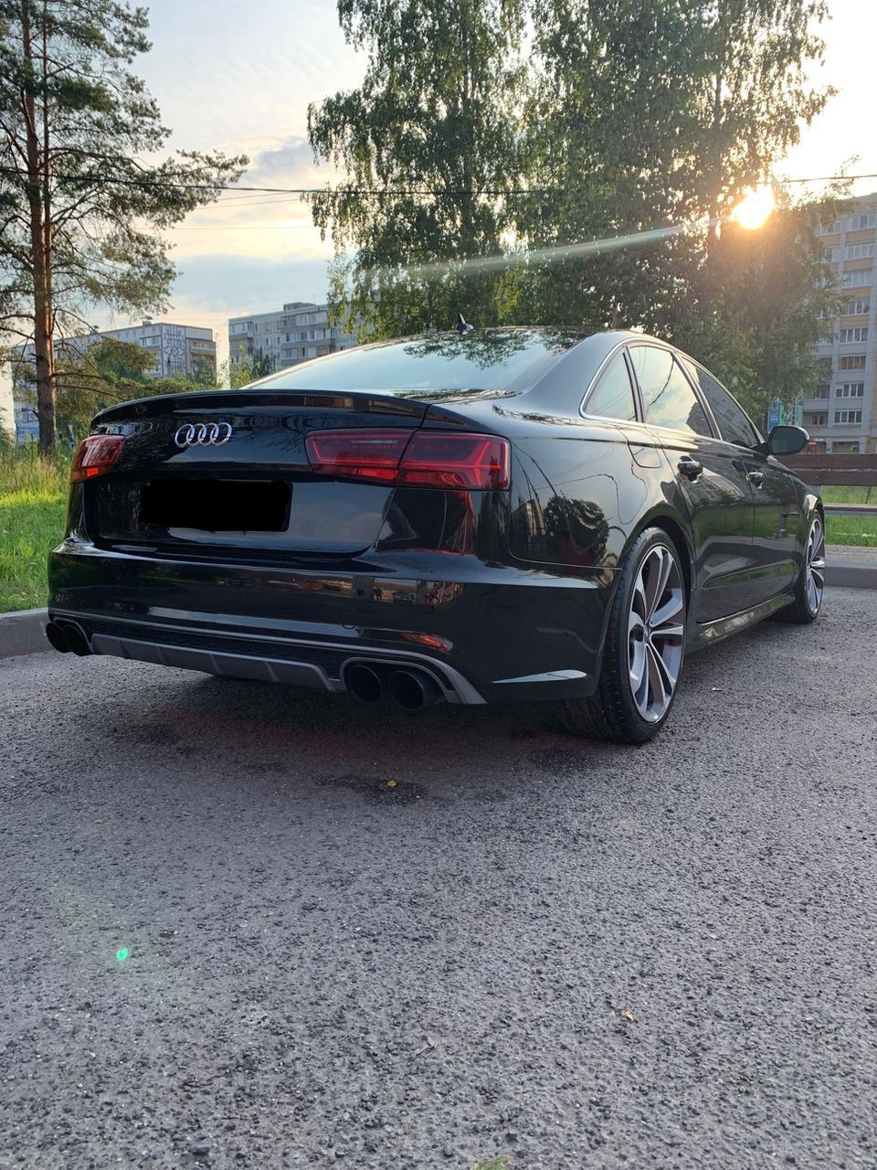 Оригинальный диффузор от Audi S6👍 + насадки в стиле S6 (Часть 2) — Audi A6  (C7), 3 л, 2012 года | стайлинг | DRIVE2