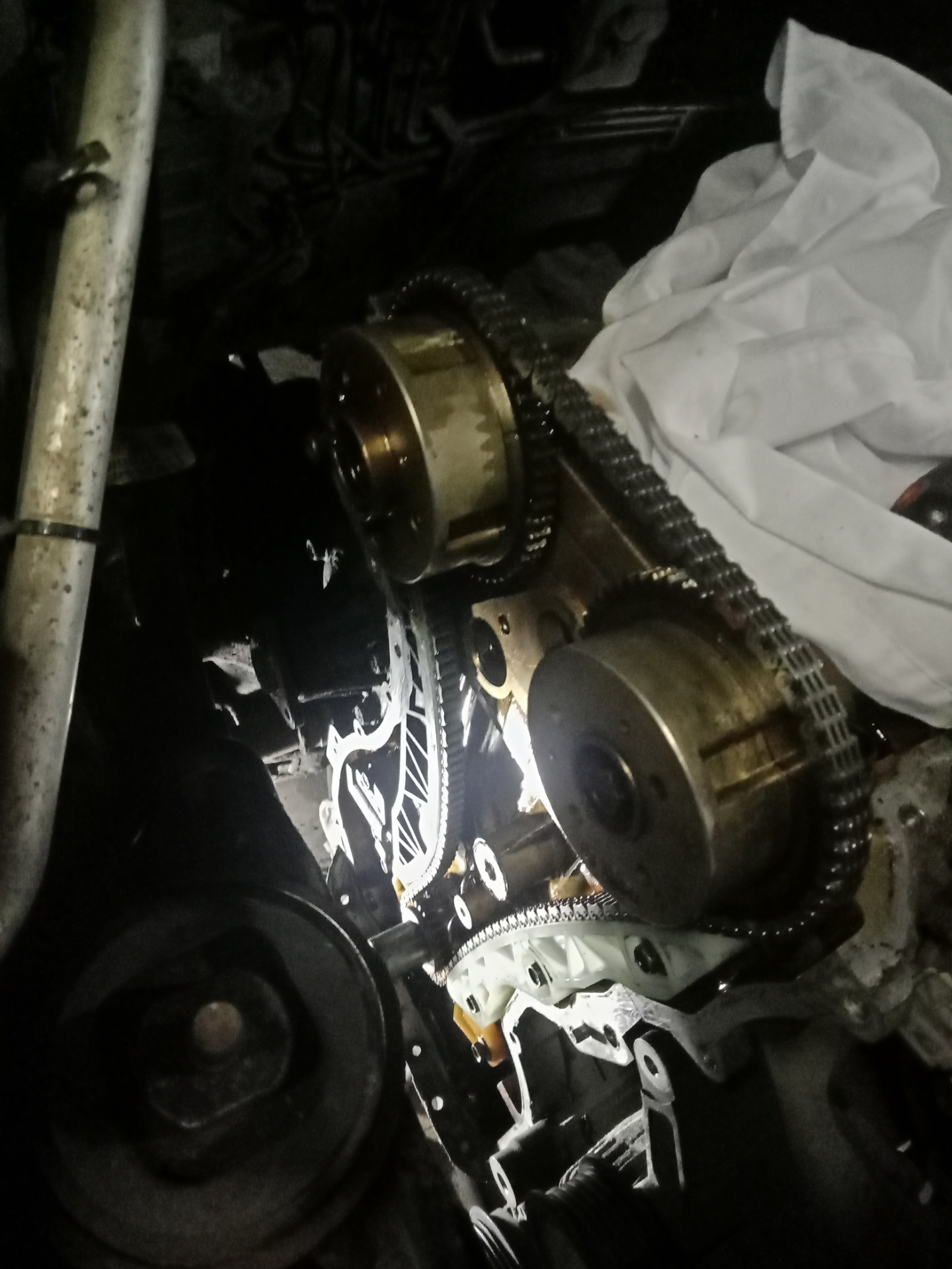 Замена цепи грм — Hyundai ix35, 2 л, 2010 года | своими руками | DRIVE2