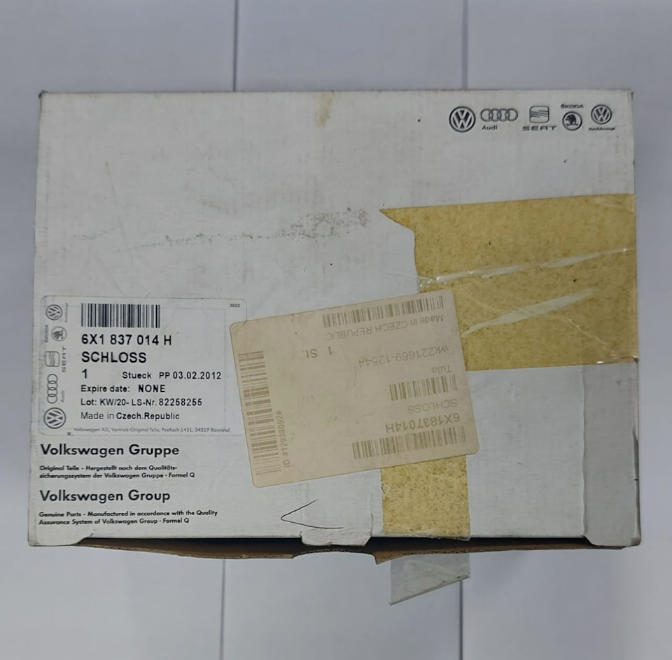 Микропереключатели замков V4NCS и их рычажки (lever) — Skoda