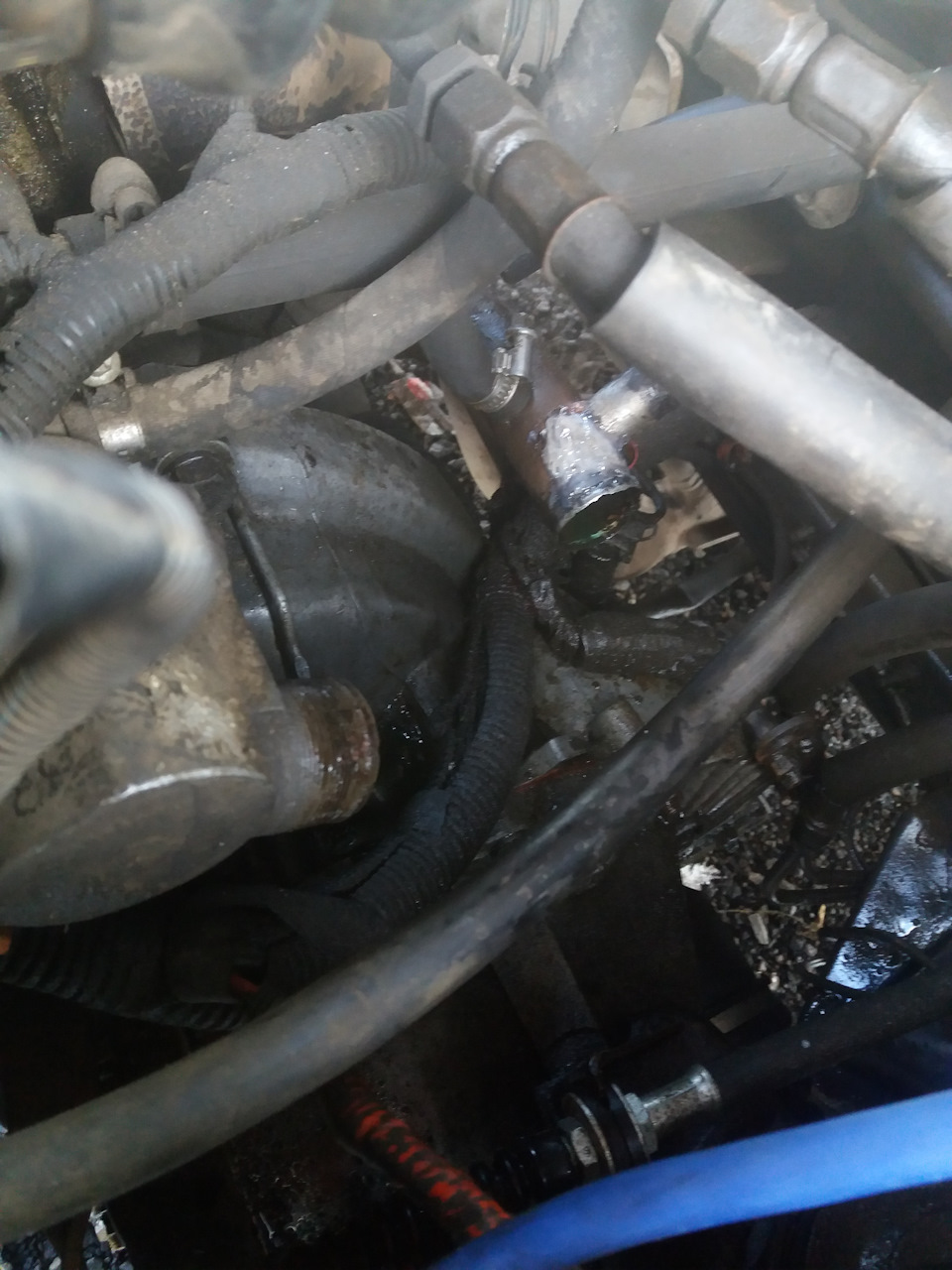 ремонт подводящей трубы водяного насоса(саксофон) — Lada 21120, 1,5 л ...